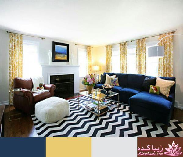 دکوراسیون کرم سرمه ای 